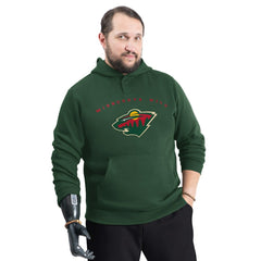 Minnesota Wild G-III Sports by Carl Banks Adaptive Classic Team Arc Fleece Hoodie - NHL Hoodies