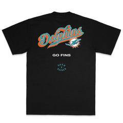 Miami Dolphins Born x Raised Unisex Pro Script T-Shirt | NFL Discount