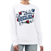 White Memphis Grizzlies G-III 4Her by Carl Banks Women's Roses Fleece Tri-Blend Sweatshirt | NBA