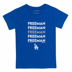 Freddie Freeman Los Angeles Dodgers Tiny Turnip Youth Stacked Graphic T-Shirt - MLB T-shirts