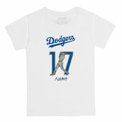 Shohei Ohtani Los Angeles Dodgers Tiny Turnip Youth Kanji Batting Graphic T-Shirt - MLB T-shirts