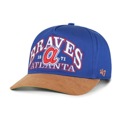 Atlanta Braves '47 Cooperstown Break Wood Suede Hitch Adjustable Hat - MLB Hats