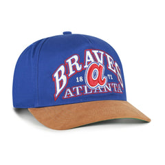 Atlanta Braves '47 Cooperstown Break Wood Suede Hitch Adjustable Hat - MLB Hats