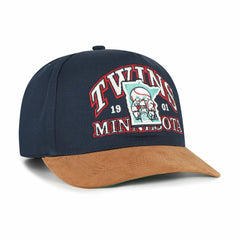 Minnesota Twins '47 Cooperstown Break Wood Suede Hitch Adjustable Hat - MLB Hats