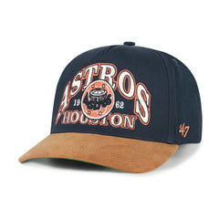 Houston Astros '47 Cooperstown Break Wood Suede Hitch Adjustable Hat - MLB Hats