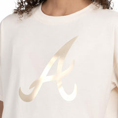Atlanta Braves Starter Women's Pastels Boxy Cropped T-Shirt - MLB T-shirts