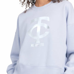 Minnesota Twins Starter Women's Pastels Boxy Fleece Sweatshirt - MLB Sweatshirts