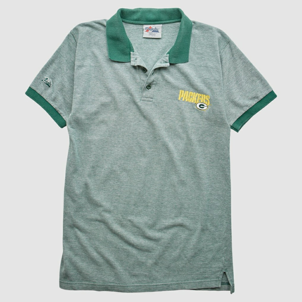Green Bay Packers Majestic 90s Polo | NFL Sale