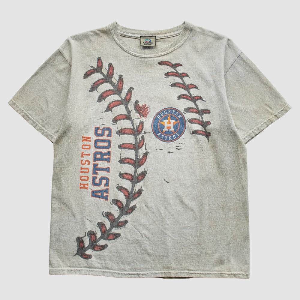 Houston Astros Liquid Blue 2000s T-Shirt - MLB T-shirts
