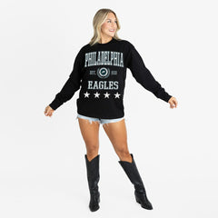 Philadelphia Eagles Gameday Couture Women's Oversized Everyday Star Long Sleeve T-Shirt | NFL Outlet