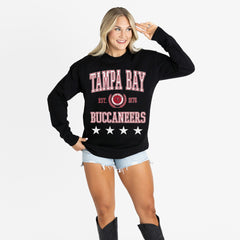 Tampa Bay Buccaneers Gameday Couture Women's Oversized Everyday Star Long Sleeve T-Shirt | NFL Discount