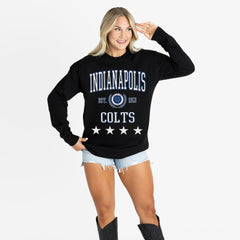 Indianapolis Colts Gameday Couture Women's Oversized Everyday Star Long Sleeve T-Shirt | NFL Near me