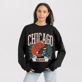 Chicago Bears Gameday Couture Women's Oversized Victory Lane Black Label Premium Fleece Sweatshirt | NFL On sale