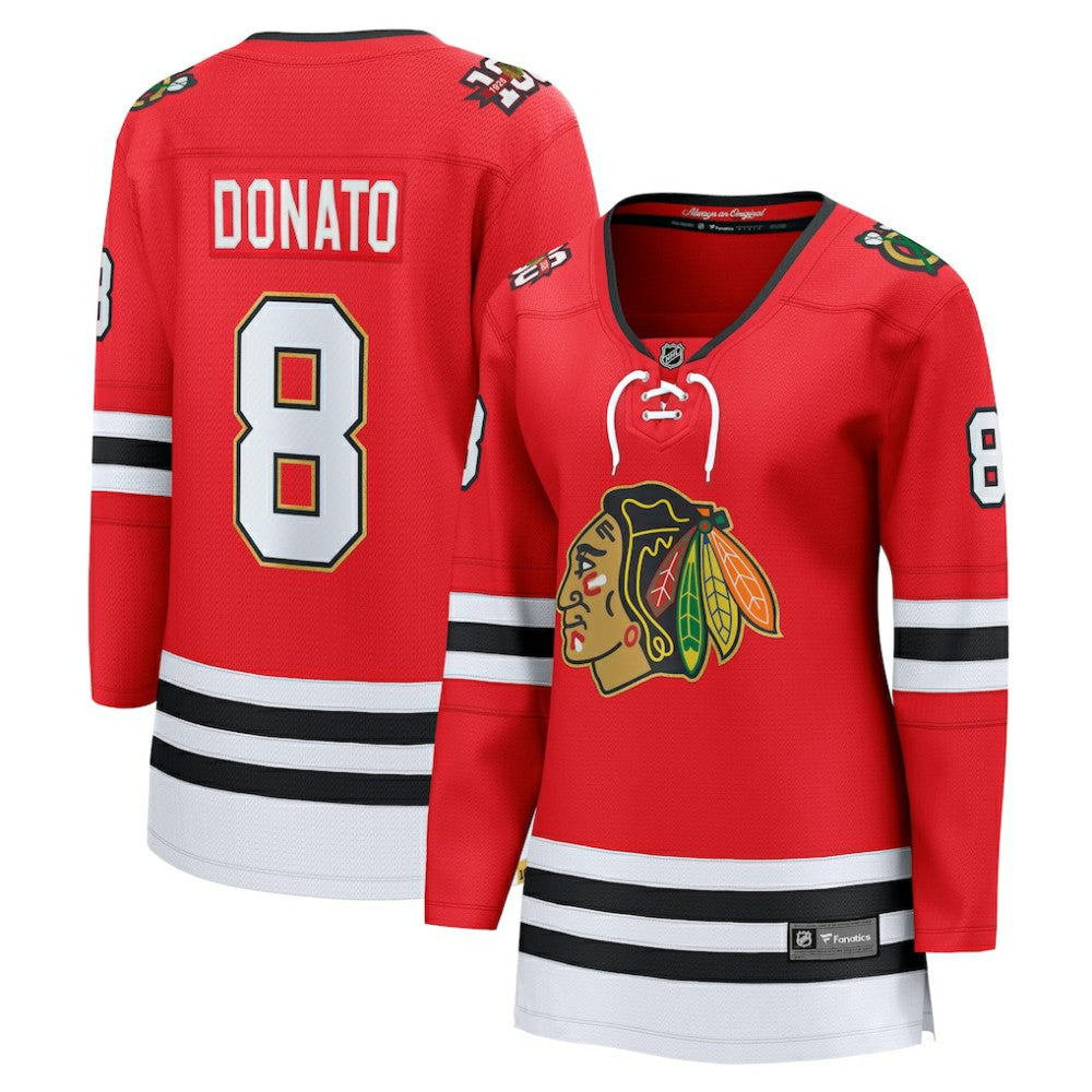 Ryan Donato Chicago Blackhawks Fanatics Women's Centennial Breakaway Player Jersey - NHL Jerseys