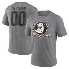 Anaheim Ducks Heritage Custom Tri-Blend T-Shirt - NHL T-shirts