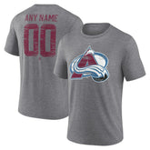 Colorado Avalanche Heritage Custom Tri-Blend T-Shirt - NHL T-shirts