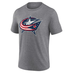 Columbus Blue Jackets Heritage Custom Tri-Blend T-Shirt - NHL T-shirts