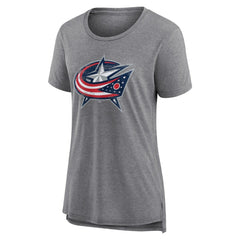 Columbus Blue Jackets Women's Heritage Custom Tri-Blend T-Shirt - NHL T-shirts