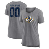 Nashville Predators Women's Heritage Custom Tri-Blend T-Shirt - NHL T-shirts