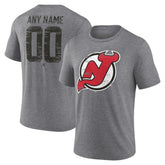 New Jersey Devils Heritage Custom Tri-Blend T-Shirt - NHL T-shirts