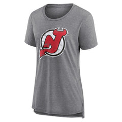 New Jersey Devils Women's Heritage Custom Tri-Blend T-Shirt - NHL T-shirts