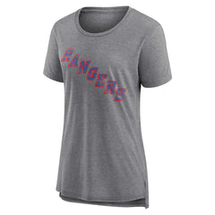 New York Rangers Women's Heritage Custom Tri-Blend T-Shirt - NHL T-shirts