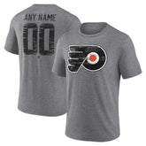 Philadelphia Flyers Heritage Custom Tri-Blend T-Shirt - NHL T-shirts