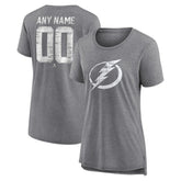 Tampa Bay Lightning Women's Heritage Custom Tri-Blend T-Shirt - NHL T-shirts