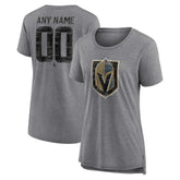 Vegas Golden Knights Women's Heritage Custom Tri-Blend T-Shirt - NHL T-shirts