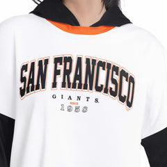 San Francisco Giants G-III 4Her by Carl Banks Women's Key Player Oversized Hooded Long Sleeve T-Shirt - MLB T-shirts