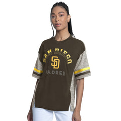 San Diego Padres G-III 4Her by Carl Banks Women's Off-Season Oversized Top - MLB Tops