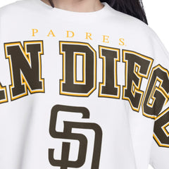 San Diego Padres G-III 4Her by Carl Banks Women's Bleachers Cropped Pullover Sweatshirt - MLB Pullover