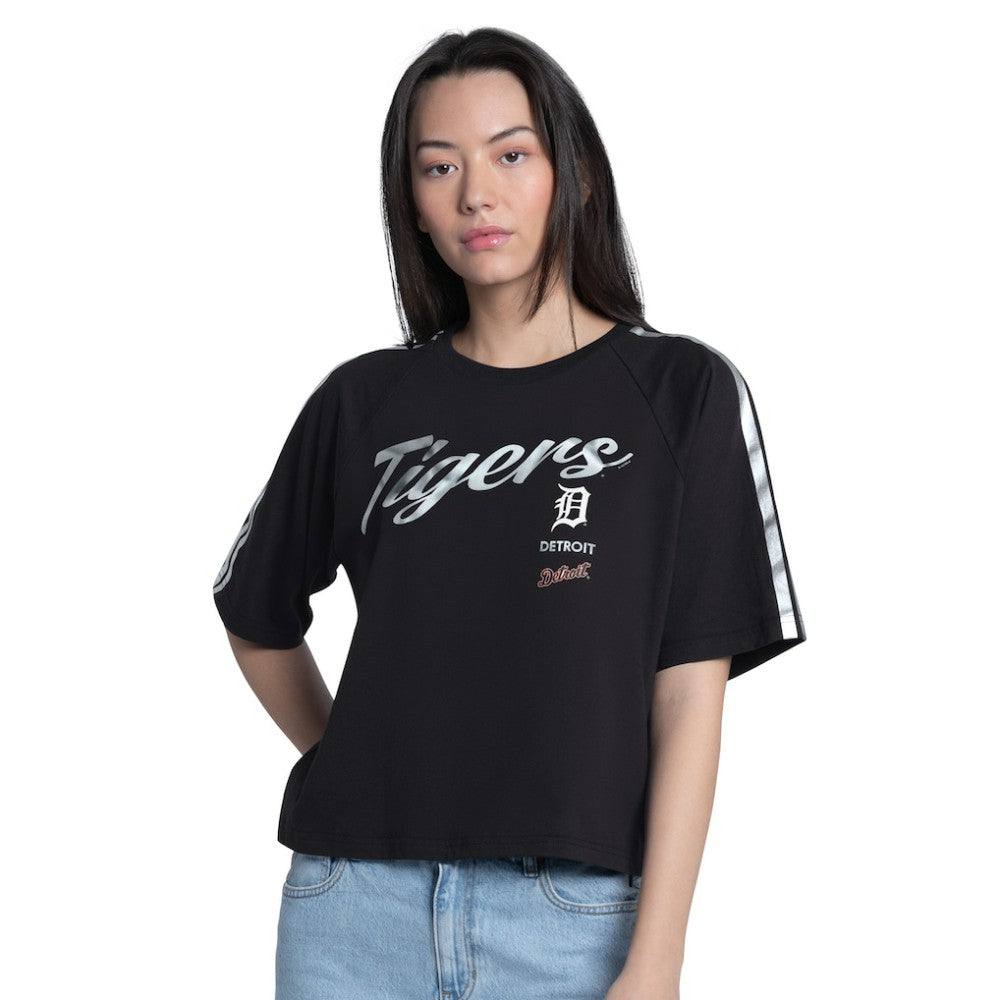 Detroit Tigers G-III 4Her by Carl Banks Women's Classic Play Cropped T-Shirt - MLB T-shirts