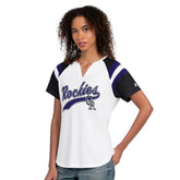 Colorado Rockies Starter Women's Game On Notch Neck T-Shirt - MLB T-shirts