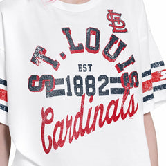 St. Louis Cardinals Starter Women's Cropped Hurry Up Offense T-Shirt - MLB T-shirts