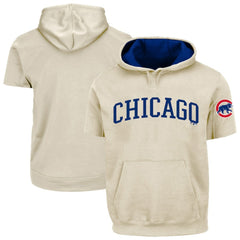 Chicago Cubs Profile Big & Tall Contrast Short Sleeve Hoodie - MLB Hoodies