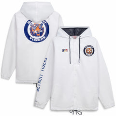 Detroit Tigers Mitchell & Ness Big & Tall Full-Snap Hooded Jacket - MLB Jackets