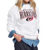 Carolina Hurricanes Starter Women's Arch Stripe Fleece Sweatshirt - NHL Sweatshirts