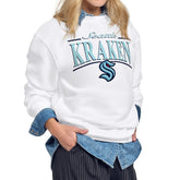 Seattle Kraken Starter Women's Arch Stripe Fleece Sweatshirt - NHL Sweatshirts