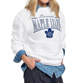 Toronto Maple Leafs Starter Women's Arch Stripe Fleece Sweatshirt - NHL Sweatshirts