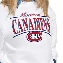 Montreal Canadiens Starter Women's Arch Stripe Fleece Sweatshirt - NHL Sweatshirts