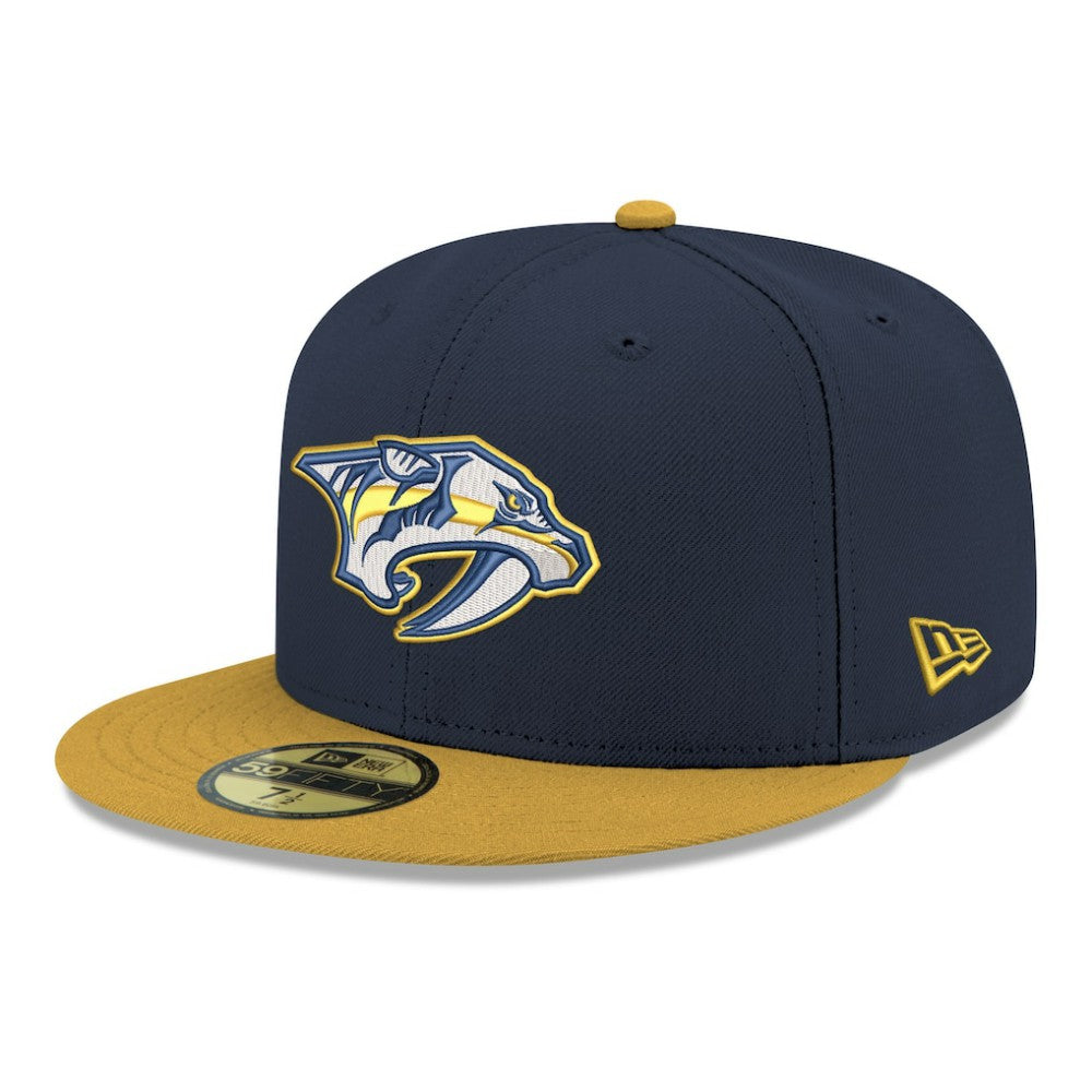 Nashville Predators New Era Core Logo Two-Tone 59FIFTY Fitted Hat - NHL Hats