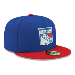 New York Rangers New Era Core Logo Two-Tone 59FIFTY Fitted Hat - NHL Hats