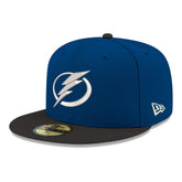Tampa Bay Lightning New Era Core Logo Two-Tone 59FIFTY Fitted Hat - NHL Hats