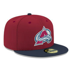 Colorado Avalanche New Era Core Logo Two-Tone 59FIFTY Fitted Hat - NHL Hats