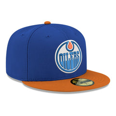 Edmonton Oilers New Era Core Logo Two-Tone 59FIFTY Fitted Hat - NHL Hats