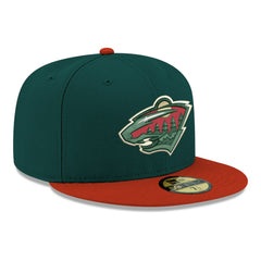Minnesota Wild New Era Core Logo Two-Tone 59FIFTY Fitted Hat - NHL Hats