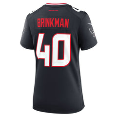 Houston Texans Austin Brinkman Women's Team Game Jersey | NFL Outlet