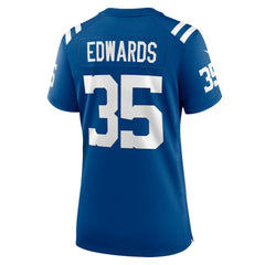 Indianapolis Colts Johnathan Edwards Women's Team Game Jersey | NFL New