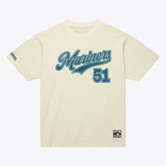 Ichiro Suzuki Seattle Mariners Mitchell & Ness Cooperstown Collection Throwback Name & Number T-Shirt - MLB T-shirts